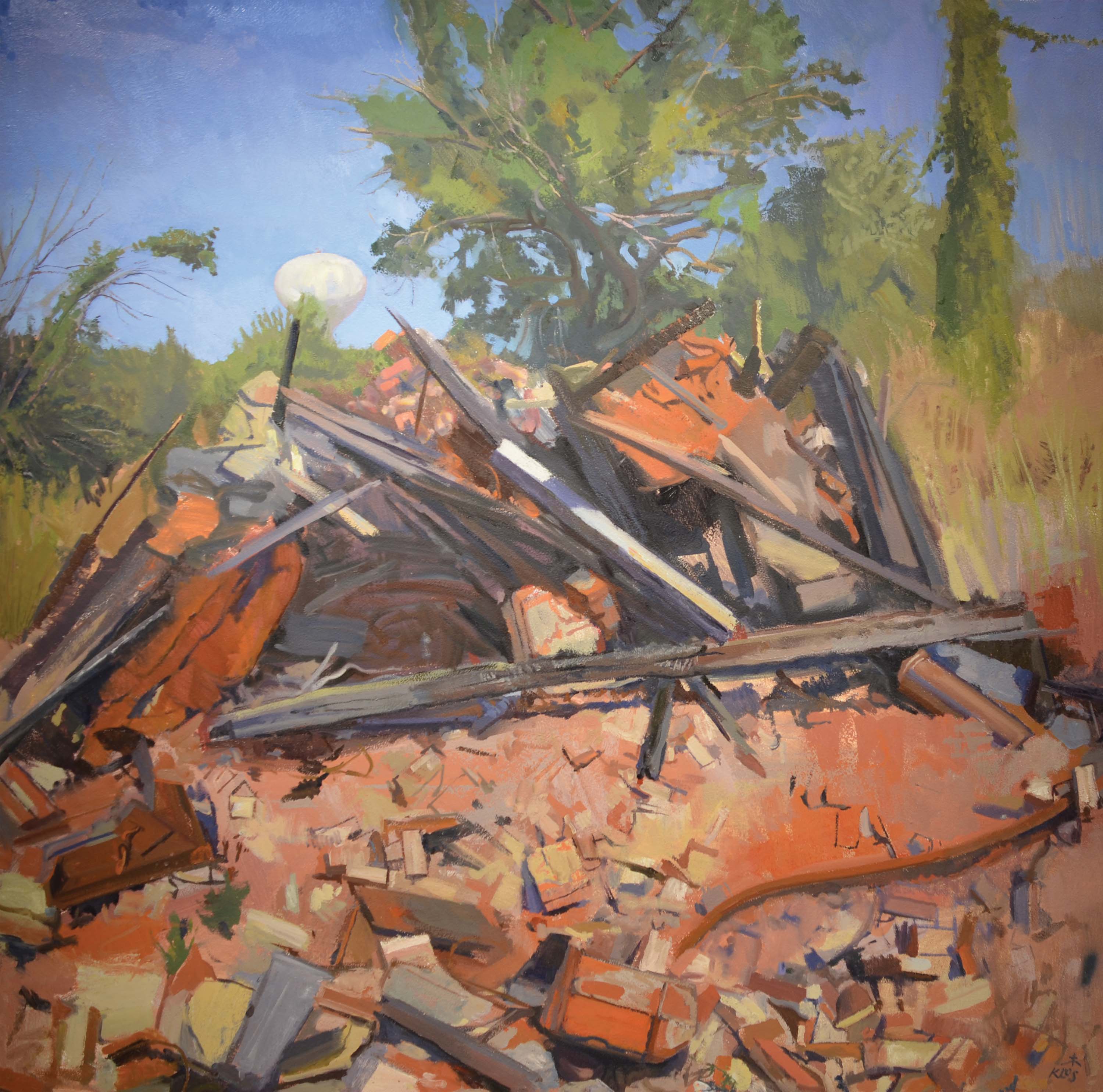 Fort Howard #7, Ruins / oil on panel / 48" x 48" / 2013